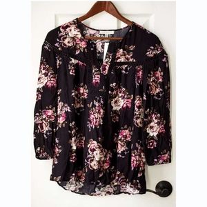 Stitch Fix Daniel Rain Gardenia Crochet Detail Top